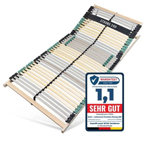 Sommier  Lattes 100x200 Cm- Htre, 42 Lattes, Charge Env. 200 Kg