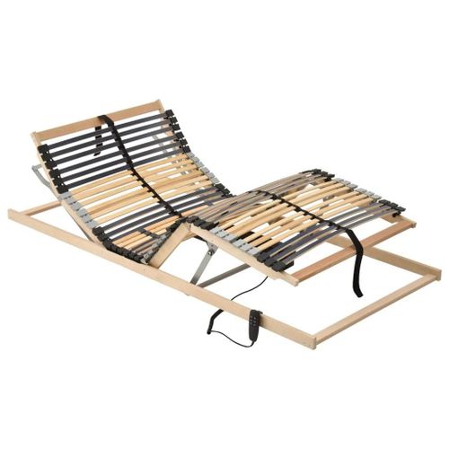 Sommier  Lattes lectrique Sans Matelas Avec 7 Zones 80x200 Cm
