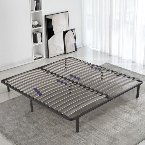 Sommier  Lattes Rglables Cadre Mtallique 6 Positions 140x200cm