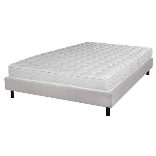 Sommier + Pieds + Matelas Newkit Lin 140x190 50 X 8 Mm