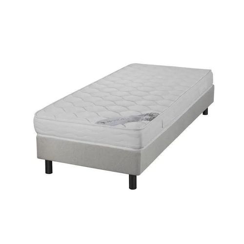 Sommier + Pieds + Matelas Newkit Lin 90x190 50 X 8 Mm