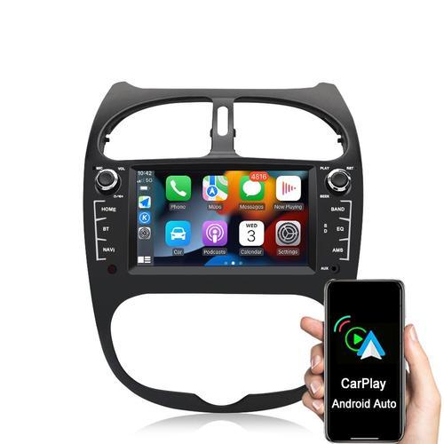 Sono auto junsun 7in 2 + 32G carplay wifi auroradio pour Peugeot 206 2001 - 2016 RDS DSP DAB + GPS Navi 4kern