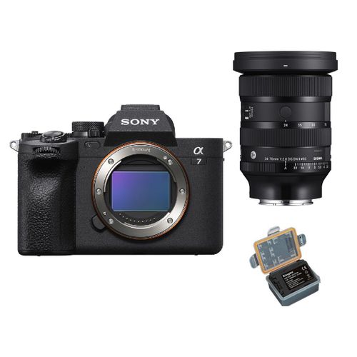 SONY A7 IV 33 Mpix + Objectif Sigma 24-70 mm F 2.8 DG DN II Art SONY E - Noir