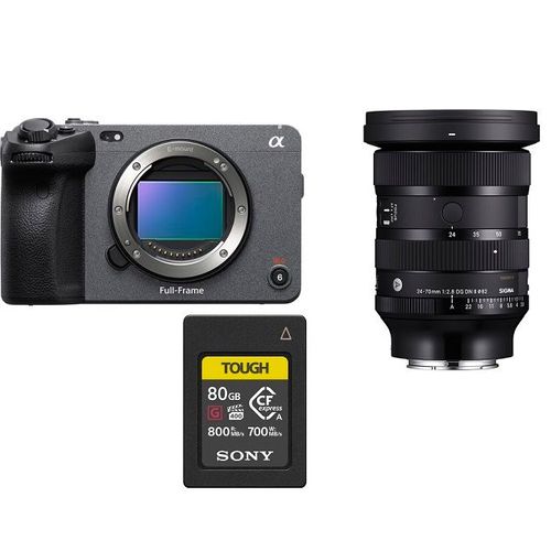 SONY FX3 A Botier +objectif Sigma 24-70 mm f/2.8 DG DN II Art (Sony E)+Sony 80GB Tough CFexpress Type A 800MB/s