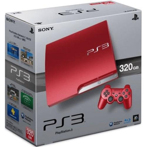 Sony Playstation 3 Slim Scarlet Edition Limite 320 Go Rouge