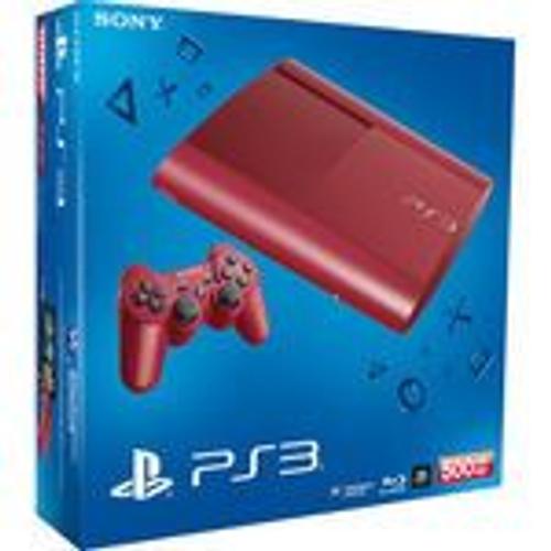 Sony Playstation 3 Ultra Slim 500 Go Rouge