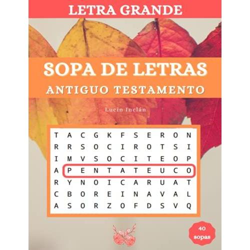 Sopa de letras Antiguo Testamento: Sopa de letras | Letra grande ...