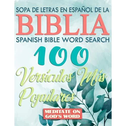 Sopa De Letras De La Biblia En Español (Spanish Bible Word Search): Los ...