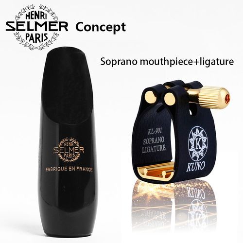 Soprano Et Ligature - France Seltextiles Concept Embouchure De Saxophone En Caoutchouc Dur