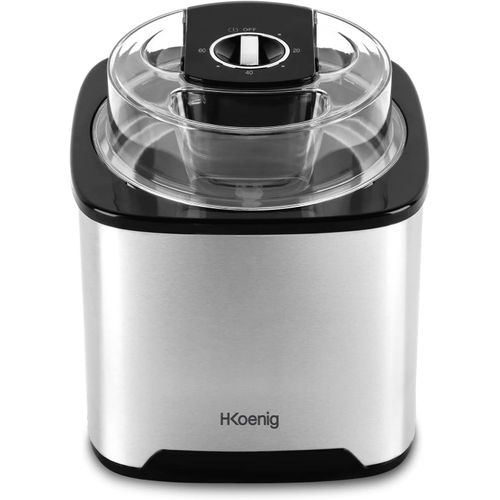 Sorbetire Srb80, Capacit 2L, 12 W, Inox, 30  40 Min De Prparation, Rapide, 30 Tour/Min, Arrt Automatique, Couvercle Transparent, Bol Amovible[GAU641323]