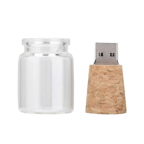 Souhaitant Bouteilles Flottantes USB2.0 Cl USB Bois Flash Memory Stick U Disque (16G)