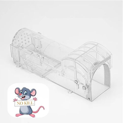 Souricires Intelligentes Rutilisable, Pige  Souris Vivante En Plastique Avec Trou D'air, Appareil De Traction De Souris