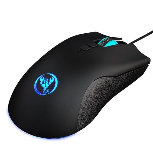 Souris de jeu filaire lumineuse colore NEW-HXSJ Dpi, 6400, ajustable, Support Macro-programmation
