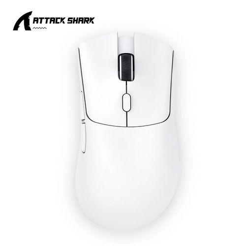 Souris de jeu R1 Smile Light,Bluetooth 2.4G,sans fil,PixArt PAW3311,capteur de jeu,6 ug I rglables,jeu de bureau - Type White #A