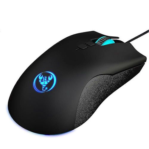 Souris filaire de jeu lumineuse colore 6400Dpi Support rglable Macro Programmation