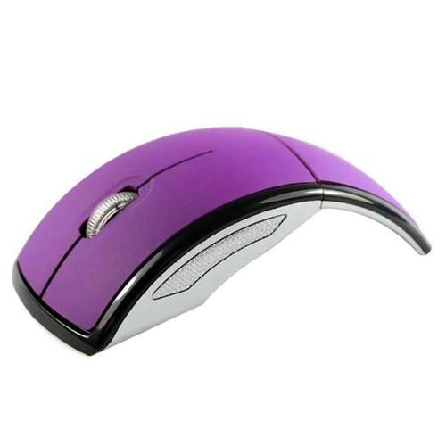 Souris optique de jeu sans fil pliable 2.4G 1200DPI 3 touches USB Portable pour ordinateur de bureau et Laptop