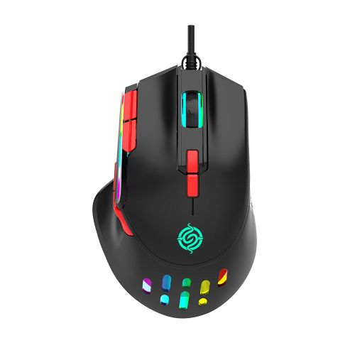 Souris optique filaire Q15, 9 boutons, Macro programmation, lumire RGB, pour ordinateur de bureau, Notebook