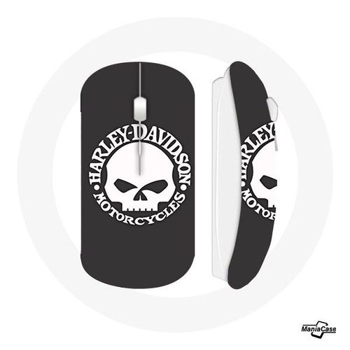 Souris Sans Fil Harley Davidson Motors Tete de mort