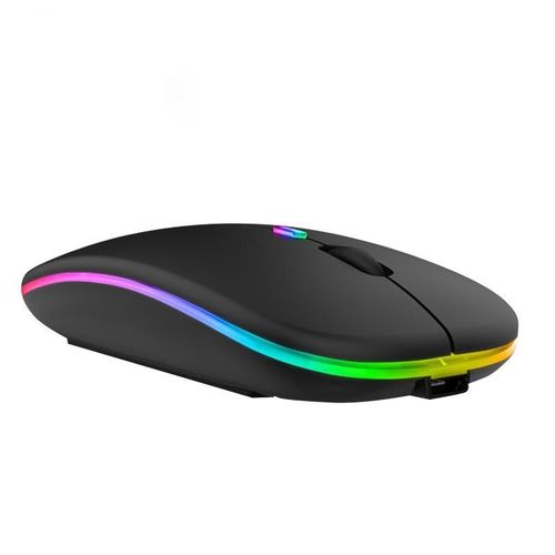 Souris Sans Fil Lumineuse 2400DPI 4 Boutons Ergonomique USB Bluetooth YONIS