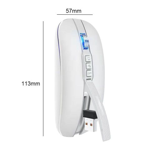 Souris Sans Fil Usb 2.4g, 2400dpi Maximum, Compatible Bluetooth, Pour Ordinateur De Bureau, Pc, Notebook, Instruments