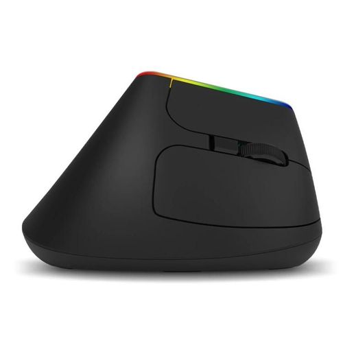 Souris sans fil verticale-6 touches,1600 DPI,RGB,Bluetooth double mode,DELUX