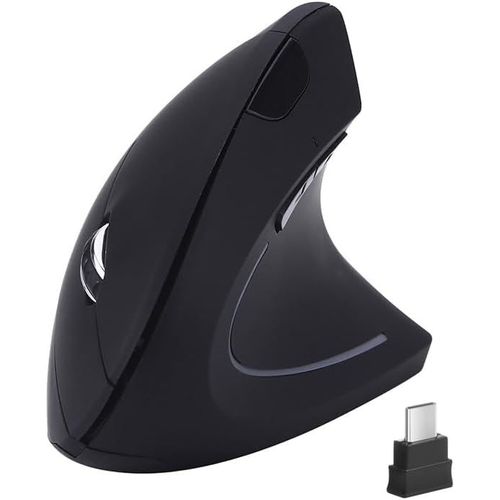 Souris sans Fil Verticale de Type C,Souris sans Fil USB C 2.4G Ergonomique pour MacBook,Ordinateurs,Ordinateurs Portables et Tous Les appareils de Type C