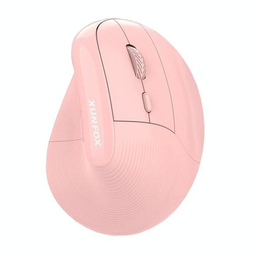Souris Verticale Rechargeable Sans Fil Pour Bureau Avec Boutons Multimdia Rose YONIS