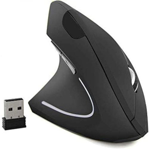 Souris Verticale Sans Fil, 2.4Ghz Rechargeable Souris Ergonomique, Souris Verticale Pour Les Droitiers Avec De Petites Mains, Dpi Rglable, Rduit La Fatigue Du Poignet