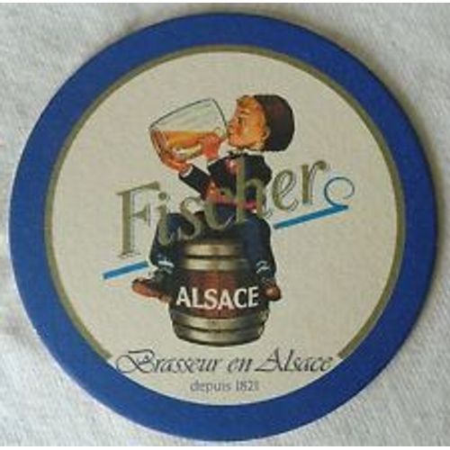 Sous Bock Bire Fischer Alsace