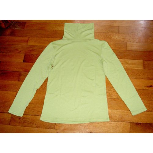 Sous-Pull Col Roul Jaune Vert Uni Vitamine Taille 14 Ans