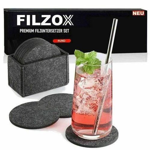 Sous-Verres Mavura Ensemble De Sous-Verres En Feutre Filzox Sous-Verres En Verre Design Haut De Gamme Sous-Verres En Feutre Sous-Ve