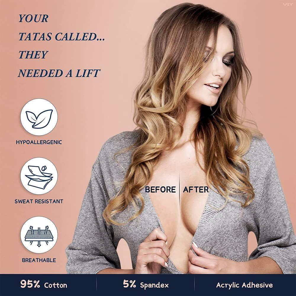 Soutien-Gorge à Bande de Seins Poitrine Invisible Auto-adhésive, Soutien  Gorge Adhésif Invisible avec 2 Couvre-Tétons en Silicone et 5 Paires de  Couvre-tétons de Pétales pour Bonnet AE Gros Seins | Rakuten