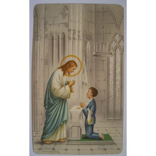 Souvenir De Communion. Jean Damoiseaux. Montignies Neuville Mai 1956.