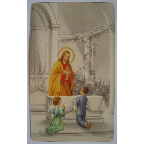 Souvenir De Communion. Jean Damoiseaux. Montignies Neuville Mai 1956.