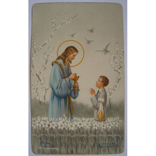 Souvenir De Communion. Jean Damoiseaux. Montignies Neuville Mai 1956.