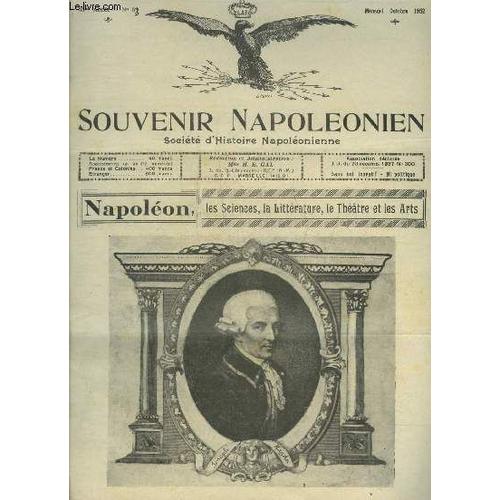 Souvenir Napoleonien N 53 Octobre 1952 - Napolon Et La Musique (Suite Et Fin) Par Henry Lachouque - Monuments Et Oeuvres D Art  La Gloire D Austerlitz Discours De Jean Bourguignon - Souvenirs(...)   de COLLECTIF 