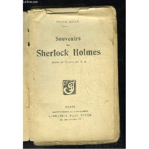 Souvenirs De Sherlock Holmes.   de conan doyle