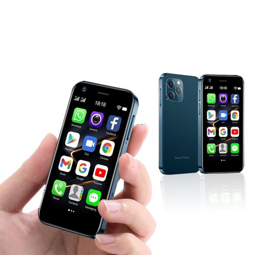 SOYES XS12 Petit Smartphone 3,0 Pouces Android 10.0 Face ID 16Go ROM 2000mAh Double SIM 4G Telephone Bleu
