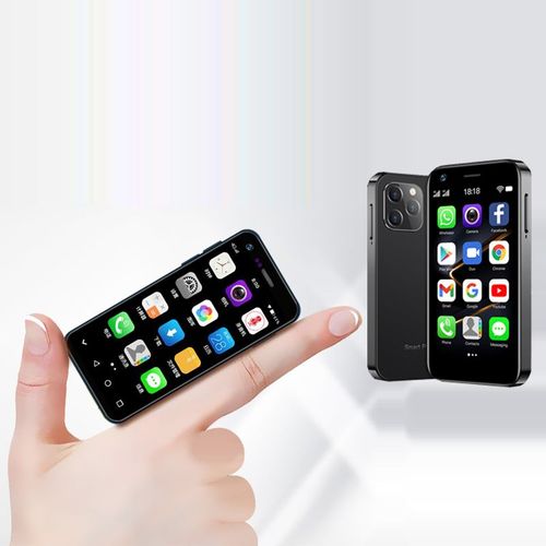 SOYES XS12 Petit Smartphone 3,0 Pouces Android 10.0 Face ID 16Go ROM 2000mAh Double SIM 4G Telephone Noir
