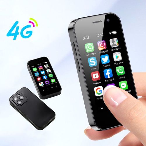 SOYES XS14 PRO Petit Smartphone 3,0 Pouces Android 9.0 Face ID 2600mAh 2Go RAM 16Go ROM Double SIM 4G Telephone Noir