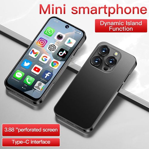 SOYES XS19 3G Mini Smartphone 3.88 pouces MTK6580 2GB 16GB 2MP/5MP Camera avant et arriere Bluetooth 4.0 WIFi Android 10.0 900mAh Prise en charge Reconnaissance faciale Noir