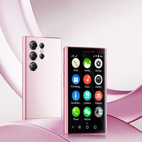 SOYES XS24 PRO Mini 3G Smartphone 3.0 pouces 2GB+16GB Double Camra Bluetooth 4.0 GPS Android 9.0 Double Veille Rose