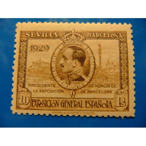 Spain - Espaa - Espagne - 1929 - Alphonse Xiii Et Vue De Barcelone - Yvert N 379 ** Mnh