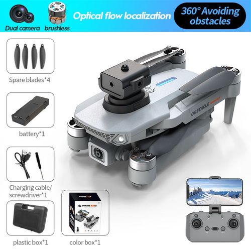 Spara-Drone Gps 8k Pour Touristes,Camra Wifi Fpv,vitement D'obstacles,Localisation De Flux Optique,Avion Rc,Importateur Pliable Sans Balais,Jouet Cadeau - Type E88s-White