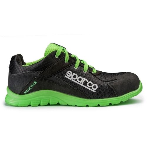 Sparco Chaussures De Scurit Practice S1p - 07517 - Noir / Vert Clair - 37