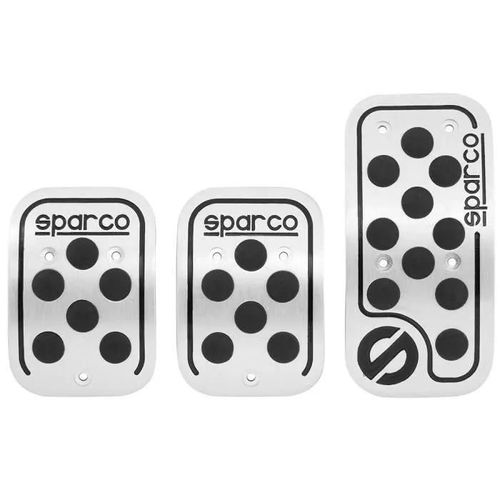 Sparco Racing Pdale Noirs De Caoutchouc - Spc0406bk