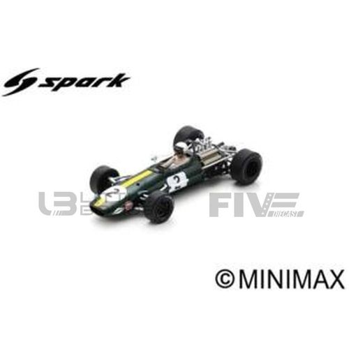 Spark 1/43 S8310 Brabham Bt26 - Monaco Gp 1968 (J. Brabham ) Diecast Modelcar