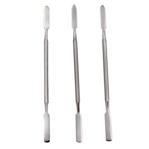 Spatule dentaire Spatule en ciment  double extrmit Instruments dentaires Cire dentaire Sculpting Crafts Spatule en acier inoxydable pour fournitures doutils de dentiste (3pcs)