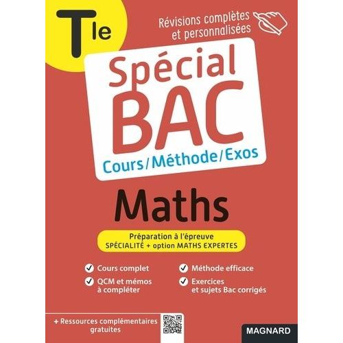 Maths Spcialit + Option Maths Expertes Tle    Format Poche 