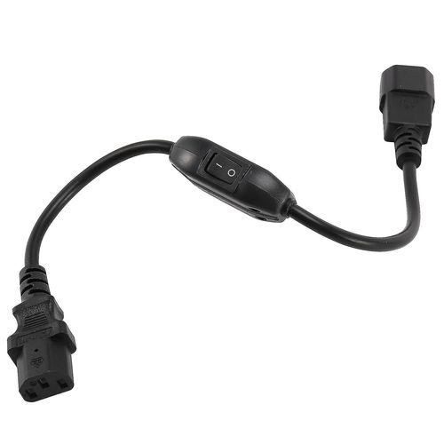 Special Pdu Ups Power Cord Cable, Iec 320 C14 To C13 With On/off Switch 30cm Black